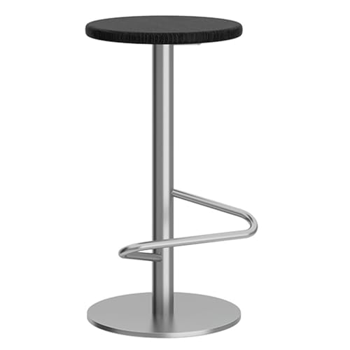 EYUIOPLM Mechanische Barhocker zum Anheben, höhenverstellbarer Drehbarhocker, Moderne Barhocker in Thekenhöhe mit Metallbeinen, für Küche und Esszimmer(Silver Black,45-60cm) von EYUIOPLM