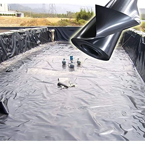 EYUIOPLM Teichfolien für Teiche im Freien, Teich-HDPE-Häute, kleine Fischteichfolien, Gummi-Teichplane, leicht zu schneidende Unterlage, für Springbrunnen, Wasserfälle, Wassergärten(1.5x4 m) von EYUIOPLM