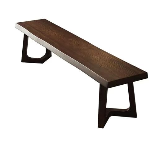 Lange Bank aus Massivholz, rustikale Eingangsbänke im Bauernhausstil for Wohnzimmer, Esszimmer, Flur, Schrankraum, Fußbank for Schlafzimmer(B,80 * 30 * 45cm) von EYUIOPLM