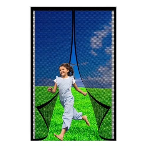 Magnet Fliegengitter Tür 86 x 193 cm Magnetisches Moskitonetz Schützt vor Fliegen, Mücken & Insekten für Haustür Terrassentür, Schwarz Magnet Fliegengitter Tür 86 x 193 cm Magnetisches Moskitonetz Schützt vor Fliegen, Mücken & Insekten für Haustür Terrassentür, Schwarz von EYUQIAO