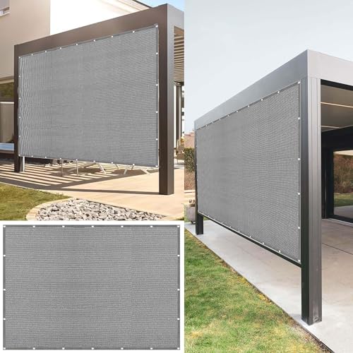 Sonnensegel Atmungsaktiv Rechteckig mit Ösen 380 x 510 cm Rechteckig Atmungsaktiv 98% UV Schutz Sonnenschutz Windschutz inkl Befestigungsseile für Terrasse Garten, Hellgrau Sonnensegel Atmungsaktiv Rechteckig mit Ösen 380 x 510 cm Rechteckig Atmungsaktiv 98% UV Schutz Sonnenschutz Windschutz inkl Befestigungsseile für Terrasse Garten, Hellgrau von EYUQIAO