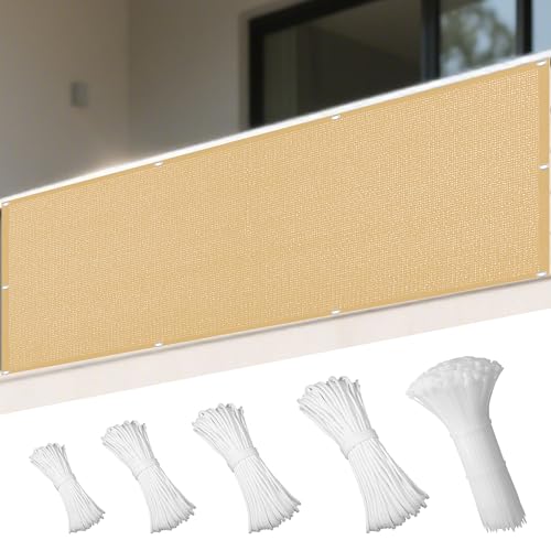 Sonnensegel mit Ösen Nach Maß 205 x 290 cm Rechteckig Atmungsaktiv 98% UV Schutz Segeltuch Ohne Bohren mit Ösen Segeltuch für Terrasse Balkon, Sandgelb Sonnensegel mit Ösen Nach Maß 205 x 290 cm Rechteckig Atmungsaktiv 98% UV Schutz Segeltuch Ohne Bohren mit Ösen Segeltuch für Terrasse Balkon, Sandgelb von EYUQIAO