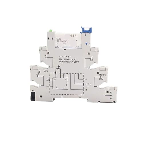 Ultradünnes Relaismodul HF41F-024-ZS 41F-1Z-C2-1 HF41F-012-ZS 41F-1Z-C2-1 HF41F-05-ZS 41F-1Z-C2-1 24V 12V 5V PLC-RSC(grün) von EYXTBPRGG