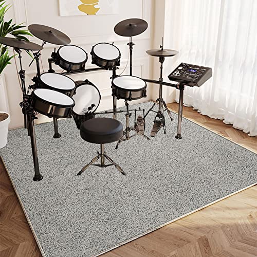 Drum-Teppich Schlagzeugteppich Schallschutz Teppich Schallschutzmatte rutschfeste Trommelmatte für E Drum Schlagzeug Elektronisch Snare Teppich Snare Drum Rug Schalldicht Teppiche 120 x 80 cm von EYZO