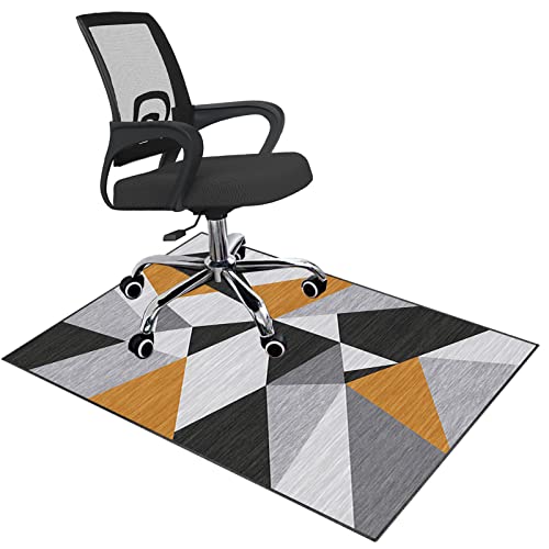 EYZO Bodenschutzmatte Schutzmatte Bürostuhl Stuhlmatten Gaming Teppich, Bürostuhlunterlage Harte Böden Rutschfestes, Kratzfest Stuhl unterlage, Chairmat Stoffmatte für Stühle Chair Mat 120 × 140 cm von EYZO