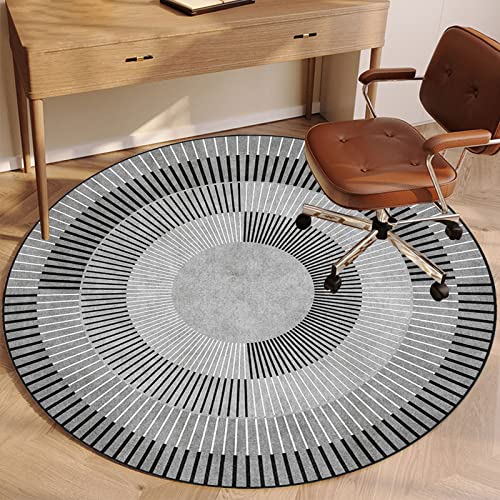 EYZO Runde Schutzmatte 100 cm, Bodenschutzmatte Bürostuhl Gaming Stuhlmatten Stuhlunterlage, Chairmat Stoffmatte für Stühle, Bürostuhlunterlage Rutschfestes Kratzfest Stuhl Unterlage Chair Mat von EYZO