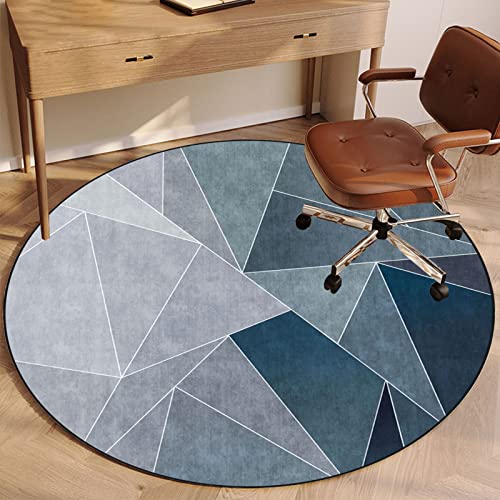 EYZO Runde Stuhlmatten 100 cm Bodenschutzmatte für Hartböden, Bürostuhl Unterlage Gaming Teppich, Schreibtischstuhl Unterlage, rutschfeste Schutzmatte Bürostuhl für Zuhause Büro Schlafzimmer Chairmat von EYZO