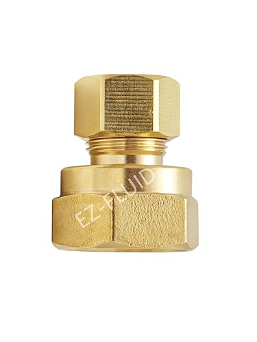 EZ-FLUID 1/4 Zoll Comp x 1/2 Zoll FIP Kompression x FIP Buchse Adapter Reduzierverschraubung Kupplungsverschraubungen Verbinder, LF Messing Kompressionsrohrverschraubung, sicher für EZ-FLUID 1/4 Zoll Comp x 1/2 Zoll FIP Kompression x FIP Buchse Adapter Reduzierverschraubung Kupplungsverschraubungen Verbinder, LF Messing Kompressionsrohrverschraubung, sicher für von EZ-FLUID