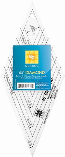 EZ Quilting 45 Degree Diamond Template Tool Lineal, Acryl, Transparent, 11.4 x 26.7 x 0.3 cm EZ Quilting 45 Degree Diamond Template Tool Lineal, Acryl, Transparent, 11.4 x 26.7 x 0.3 cm von EZ Quilting