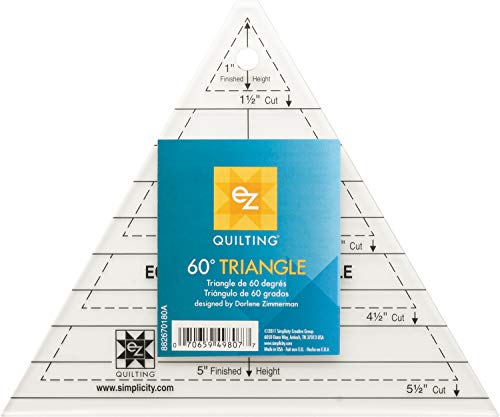 EZ Quilting Triangle Rotary Cutting Shapes Lineal, Acryl, Transparent, 15.2 x 17.5 x 0.5 cm EZ Quilting Triangle Rotary Cutting Shapes Lineal, Acryl, Transparent, 15.2 x 17.5 x 0.5 cm von EZ Quilting