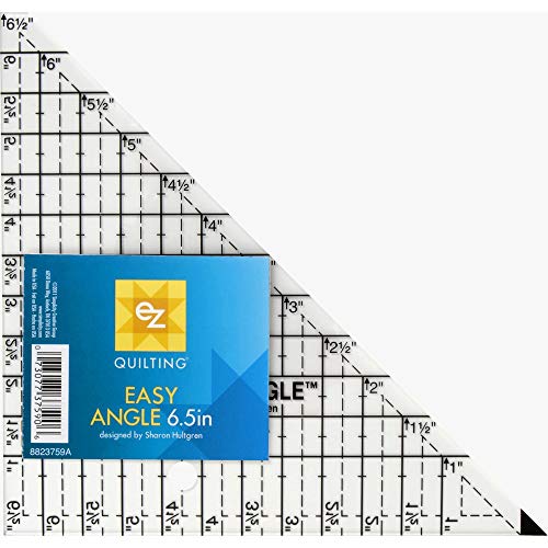 EZ Quilting Easy Angle Acrylic Template, 6.5-inch Lineal, Acryl, Transparent, 17.52 x 16.61 x 0.33 von EZ Quilting