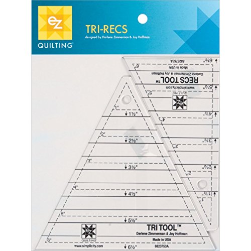 EZ Quilting Tri-Recs Tools Acrylic Template, Clear, 6 inch EZ Quilting Tri-Recs Tools Acrylic Template, Clear, 6 inch von EZ Quilting