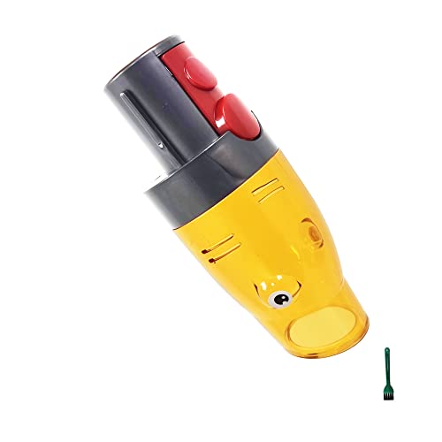 EZ SPARES Schnellsaugadapter Ersatz für DYS V7-V15 Slim | Vakuumschlauchspitzenaufsatz (gelb) | kompatibel mit V8/V10/V11/V12 | High-Flow Zubehör für enge Räume von EZ SPARES