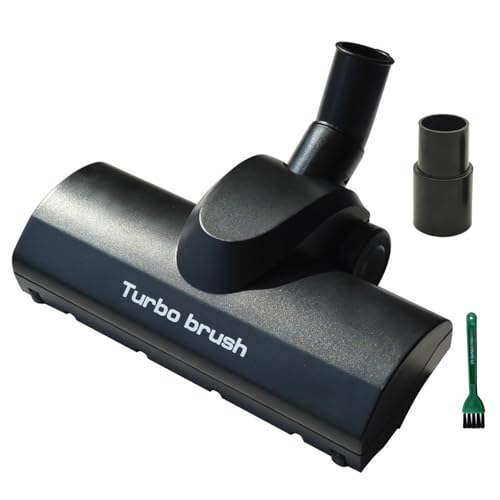 EZ SPARES Universal Staubsauger-Turbo-Bürstenkopf 32 mm Turbo-Bürste mit längerem Scheibenwischer, Hartholzfußboden, großes Rad, passend für die meisten Staubsauger-Marken von EZ SPARES