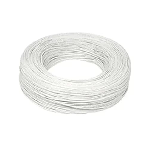 EZAGBPJK 1/5M UL3239 Hochspannungs-Silikondraht 3KV Hitzebeständiges verzinntes elektronisches Kupferkabel perfection(White,1 meter -30AWG) von EZAGBPJK