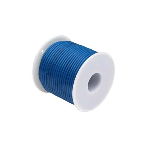 EZAGBPJK 10 Farben weicher Silikondraht 12AWG 14AWG 16AWG 18AWG 20AWG 22AWG 24AWG 26AWG 28AWG 30AWG hitzebeständiges Silikon perfection(Blue,24AWG 50 meters) von EZAGBPJK
