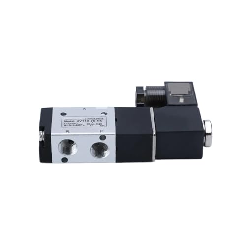 EZAGBPJK 3V110-06-NC 3V110-06-NO Pneumatisches elektrisches Magnetventil 3-Wege-2-Positions-Steuerluft-Gas-Magnetventil perfection(3V110 06 NO,DC24V) von EZAGBPJK