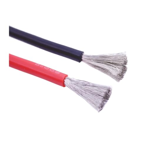 EZAGBPJK 5M Weiche Silikon Draht Hitze Beständig 200 ° Kalt-60 ° Draht Kabel perfection(Noir,9AWG 6.0mm) von EZAGBPJK