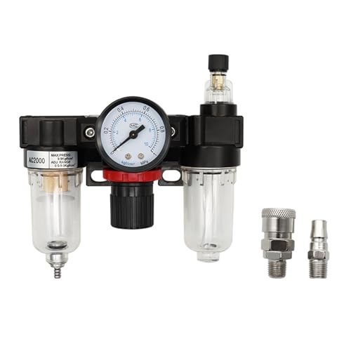 EZAGBPJK AC2000-02 1/4 "Druckregler Manometer Luftkompressor Filter Öl Feuchtigkeit Separator for Wasserfilter Entfeuchten perfection(AC-SMPM20) von EZAGBPJK