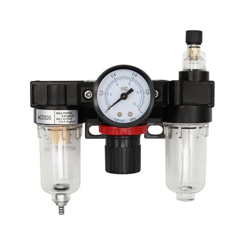 EZAGBPJK AC2000-02 1/4 "Druckregler Manometer Luftkompressor Filter Öl Feuchtigkeit Separator for Wasserfilter Entfeuchten perfection(AC2000) von EZAGBPJK