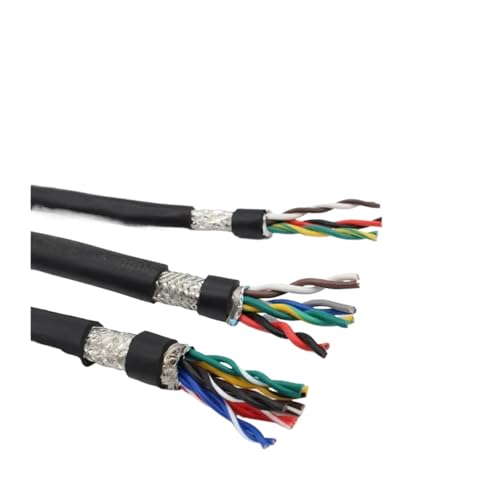 EZAGBPJK Twisted-Pair-geschirmtes Kabel PVC-Reinkupfer-Kommunikationssignal Soft Control perfection(4 cores-5meter,26 AWG-0.15mm2) von EZAGBPJK