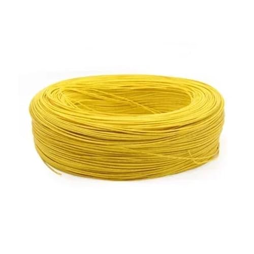 EZAGBPJK UL1015 Mehrsträngiger Elektrodraht PVC Lampe Beleuchtung Verzinntes Kupferkabel DIY Linie 600V perfection(Yellow,5 meters -12 AWG) von EZAGBPJK