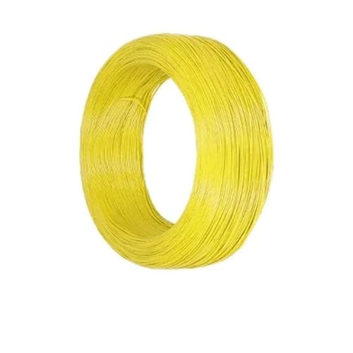 EZAGBPJK UL1571 Elektronischer Draht PVC-isolierte verzinnte Kupferdrähte Umwelt-DIY-Kabel-LED-Linie perfection(Yellow,50 meters-24AWG) von EZAGBPJK
