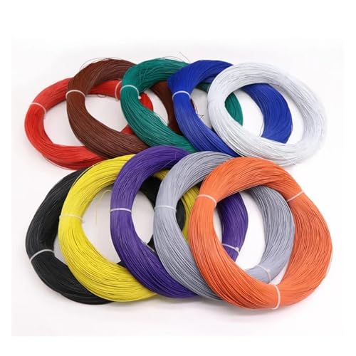 EZAGBPJK UL1571 Elektronisches Kabel PVC-isoliertes verzinntes DIY-Kupfer-Umwelt-LED-Netzkabel perfection(Red,50 Meters-32AWG) von EZAGBPJK
