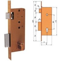 Ezcurra - einsteckschloss aus holz mit SCHLIEßZYLINDER und schlüssel 4000-HL/174X30 - 1104230 von EZCURRA