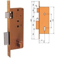 Ezcurra - einsteckschloss aus holz mit SCHLIEßZYLINDER und schlüssel 4000-HL/174X35 - 1104235 von EZCURRA