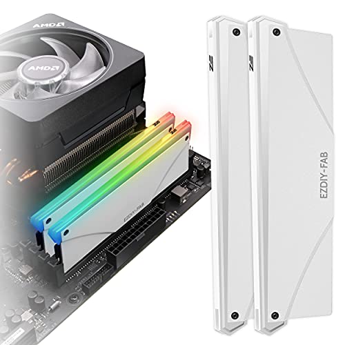 EZDIY-FAB 5V ARGB Speicher RAM Kühler DDR Kühlkörper für DIY PC Spiel MOD DDR3 DDR4 -Weiß 2Pack-PI061 EZDIY-FAB 5V ARGB Speicher RAM Kühler DDR Kühlkörper für DIY PC Spiel MOD DDR3 DDR4 -Weiß 2Pack-PI061 von EZDIY-FAB