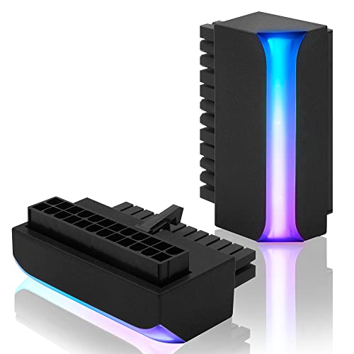 EZDIY-FAB ATX 24-Pin 90 Grad Netzstecker 5 V 3 Pin ARGB Rainbow Buchse auf Stecker Netzadapter für Computer ATX Power Supply-1 Pack EZDIY-FAB ATX 24-Pin 90 Grad Netzstecker 5 V 3 Pin ARGB Rainbow Buchse auf Stecker Netzadapter für Computer ATX Power Supply-1 Pack von EZDIY-FAB