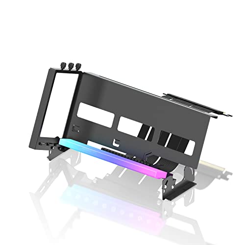EZDIY-FAB PCIe 4.0 GPU Halterung Grafikkartenhalterung Multi-Winkel Einstellung mit 5V 3 Pin ARGB LED Modul,Videokarten VGA Support Kit mit PCIe 4.0 X16 Gen4 17cm/6.69in Riser Kabel-Schwarz EZDIY-FAB PCIe 4.0 GPU Halterung Grafikkartenhalterung Multi-Winkel Einstellung mit 5V 3 Pin ARGB LED Modul,Videokarten VGA Support Kit mit PCIe 4.0 X16 Gen4 17cm/6.69in Riser Kabel-Schwarz von EZDIY-FAB