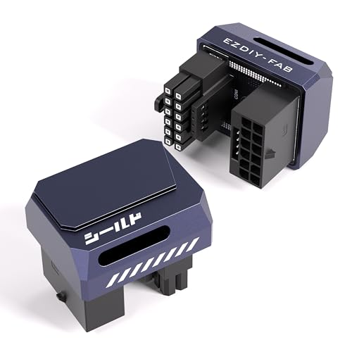 EZDIY-FAB PCIe 5.1 Adapter-600W 12+4pin,16pin 12VHPWR GPU Stecker,12V-2x6 GPU Adapter,Rechter 180 Grad Winkel-Kompatibel mit RTX 3090Ti,4070Ti,4080,4090 GPUs-RVS Typ,Lila,1Pack EZDIY-FAB PCIe 5.1 Adapter-600W 12+4pin,16pin 12VHPWR GPU Stecker,12V-2x6 GPU Adapter,Rechter 180 Grad Winkel-Kompatibel mit RTX 3090Ti,4070Ti,4080,4090 GPUs-RVS Typ,Lila,1Pack von EZDIY-FAB