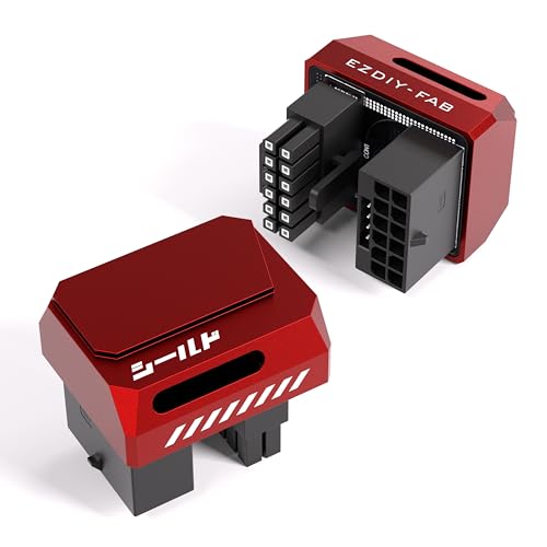 EZDIY-FAB PCIe 5.1 Adapter-600W 12+4pin,16pin 12VHPWR GPU Stecker,12V-2x6 GPU Adapter,Rechter 180 Grad Winkel-Kompatibel mit RTX 3090Ti,4070Ti,4080,4090 GPUs-STD Typ,Rot,1Pack EZDIY-FAB PCIe 5.1 Adapter-600W 12+4pin,16pin 12VHPWR GPU Stecker,12V-2x6 GPU Adapter,Rechter 180 Grad Winkel-Kompatibel mit RTX 3090Ti,4070Ti,4080,4090 GPUs-STD Typ,Rot,1Pack von EZDIY-FAB