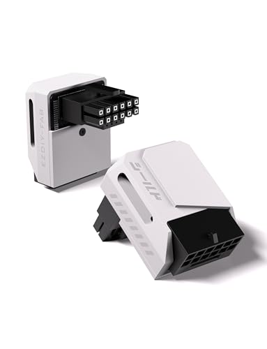 EZDIY-FAB Shield PCIe 5.1 GPU Stromadapter-12VHPWR/12V2x6 16Pin Rechtwinkliger Adapter für 12+4pin RTX 3090Ti 4070Ti 4080 4090 GPU,Rechter 90 Grad Winkel-STD Typ,Weiß,1Pack EZDIY-FAB Shield PCIe 5.1 GPU Stromadapter-12VHPWR/12V2x6 16Pin Rechtwinkliger Adapter für 12+4pin RTX 3090Ti 4070Ti 4080 4090 GPU,Rechter 90 Grad Winkel-STD Typ,Weiß,1Pack von EZDIY-FAB