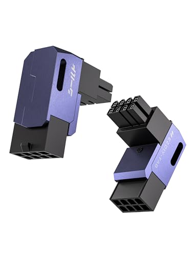 EZDIY-FAB Shield Serie 8-Pin PCIe GPU Power Adapter,90-Grad-Winkelstecker,Aluminium Design für Grafikkarten-Standard Typ,Lila-2 Pack EZDIY-FAB Shield Serie 8-Pin PCIe GPU Power Adapter,90-Grad-Winkelstecker,Aluminium Design für Grafikkarten-Standard Typ,Lila-2 Pack von EZDIY-FAB