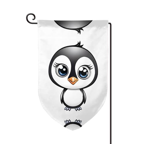 Doppelseitige Premium-Gartenflagge mit Aufschrift "I Love Penguins", Gartenflaggen für Heimdekoration, wetterbeständig und doppelt genäht, 45,7 x 32,8 cm Doppelseitige Premium-Gartenflagge mit Aufschrift "I Love Penguins", Gartenflaggen für Heimdekoration, wetterbeständig und doppelt genäht, 45,7 x 32,8 cm von EZDLOWVBA