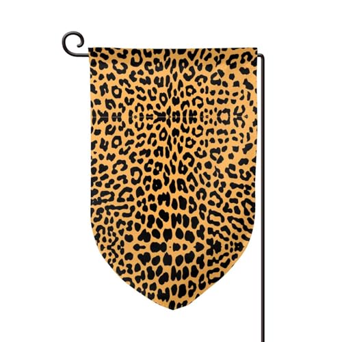 Doppelseitige Premium-Gartenflagge mit Leopardenmuster, Gartenflaggen für Heimdekoration, wetterbeständig und doppelt genäht, 45,7 x 32,8 cm Doppelseitige Premium-Gartenflagge mit Leopardenmuster, Gartenflaggen für Heimdekoration, wetterbeständig und doppelt genäht, 45,7 x 32,8 cm von EZDLOWVBA