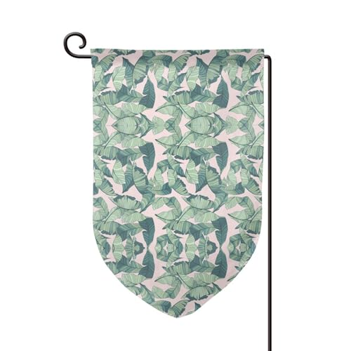 Doppelseitige Premium-Gartenflagge mit Palmenblättern, Gartenflaggen für Heimdekoration, wetterbeständig und doppelt genäht, 45,7 x 32,8 cm Doppelseitige Premium-Gartenflagge mit Palmenblättern, Gartenflaggen für Heimdekoration, wetterbeständig und doppelt genäht, 45,7 x 32,8 cm von EZDLOWVBA