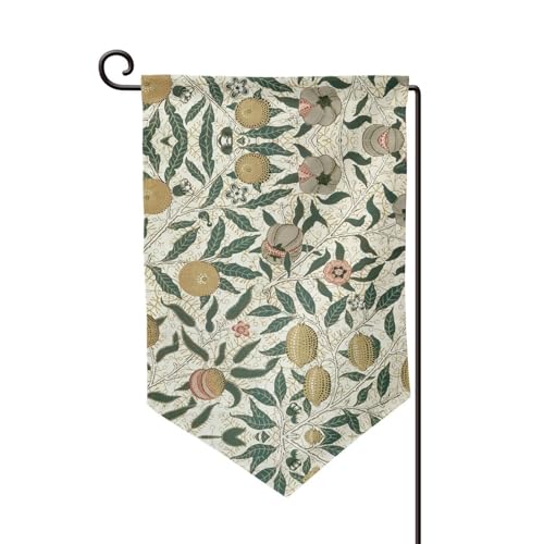 Doppelseitige Premium-Gartenflagge mit Pflanzen und Früchten, Gartenflaggen für Heimdekoration, wetterbeständig und doppelt genäht, 45,7 x 32,8 cm von EZDLOWVBA