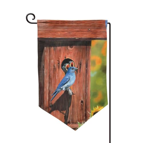 Doppelseitige Premium-Gartenflagge mit Vogel- und Sonnenblumen-Druck, Gartenflaggen für Heimdekoration, wetterbeständig und doppelt genäht, 45,7 x 32,8 cm Doppelseitige Premium-Gartenflagge mit Vogel- und Sonnenblumen-Druck, Gartenflaggen für Heimdekoration, wetterbeständig und doppelt genäht, 45,7 x 32,8 cm von EZDLOWVBA