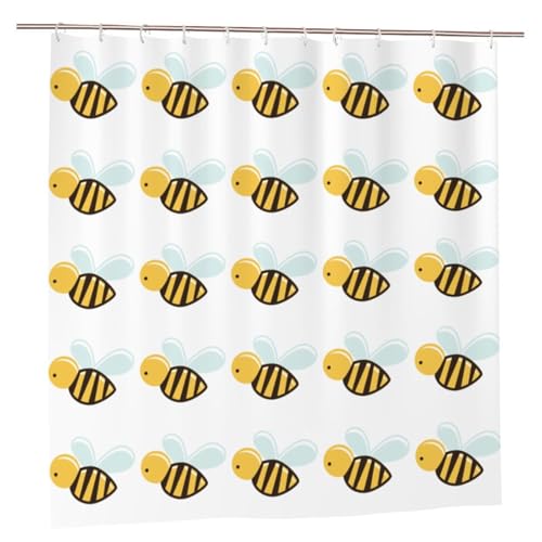EZDLOWVBA Duschvorhang mit Cartoon-Druck, 183 x 183 cm, schimmelresistent, Polyestergewebe, Badvorhang mit 12 Haken, waschbar, schnell trocknend EZDLOWVBA Duschvorhang mit Cartoon-Druck, 183 x 183 cm, schimmelresistent, Polyestergewebe, Badvorhang mit 12 Haken, waschbar, schnell trocknend von EZDLOWVBA