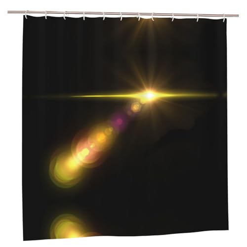 EZDLOWVBA Duschvorhang mit ausgestelltem Linsenaufdruck, 183 x 183 cm, schimmelresistent, Polyestergewebe, Badvorhang mit 12 Haken, waschbar, schnelltrocknend EZDLOWVBA Duschvorhang mit ausgestelltem Linsenaufdruck, 183 x 183 cm, schimmelresistent, Polyestergewebe, Badvorhang mit 12 Haken, waschbar, schnelltrocknend von EZDLOWVBA