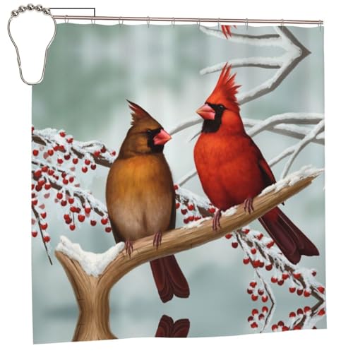 EZDLOWVBA Duschvorhang mit niedlichem Vogelmotiv, 183 x 183 cm, schimmelresistent, Polyester-Stoff, Badvorhang mit 12 Haken, waschbar, schnelltrocknend EZDLOWVBA Duschvorhang mit niedlichem Vogelmotiv, 183 x 183 cm, schimmelresistent, Polyester-Stoff, Badvorhang mit 12 Haken, waschbar, schnelltrocknend von EZDLOWVBA
