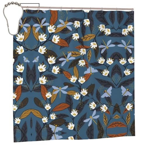 EZDLOWVBA Duschvorhang mit wildem Naturdruck, 183 x 183 cm, schimmelresistent, Polyestergewebe, Badvorhang mit 12 Haken, waschbar, schnelltrocknend EZDLOWVBA Duschvorhang mit wildem Naturdruck, 183 x 183 cm, schimmelresistent, Polyestergewebe, Badvorhang mit 12 Haken, waschbar, schnelltrocknend von EZDLOWVBA