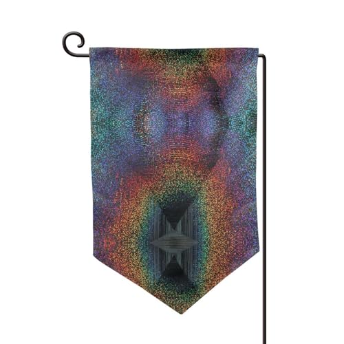 Holografische Traum-Druck, doppelseitige Premium-Gartenflagge, Gartenflaggen für Heimdekoration, wetterbeständig und doppelt genäht, 45,7 x 32,8 cm Holografische Traum-Druck, doppelseitige Premium-Gartenflagge, Gartenflaggen für Heimdekoration, wetterbeständig und doppelt genäht, 45,7 x 32,8 cm von EZDLOWVBA