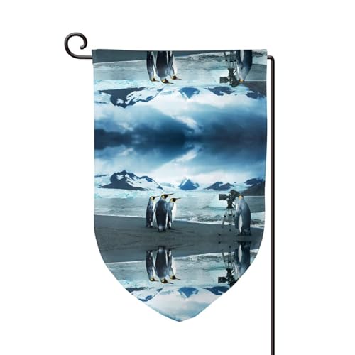 Niedliche Pinguine mit Bilderdruck, doppelseitige Premium-Gartenflagge, Gartenflaggen für Heimdekoration, wetterbeständig und doppelt genäht, 45,7 x 32,8 cm Niedliche Pinguine mit Bilderdruck, doppelseitige Premium-Gartenflagge, Gartenflaggen für Heimdekoration, wetterbeständig und doppelt genäht, 45,7 x 32,8 cm von EZDLOWVBA