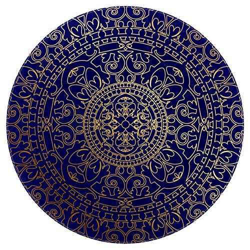EZIOLY Teppich, rund, Mandala, rutschfest, weich, 122 cm, für Kinderzimmer, Spielzimmer, Arbeitszimmer, Schlafzimmer, Wohnzimmer, Heimdekoration, Polyester-Stoff, multi, 4ft-120cm EZIOLY Teppich, rund, Mandala, rutschfest, weich, 122 cm, für Kinderzimmer, Spielzimmer, Arbeitszimmer, Schlafzimmer, Wohnzimmer, Heimdekoration, Polyester-Stoff, multi, 4ft-120cm von EZIOLY