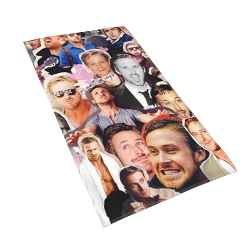 EZKYZTLW Weiches, saugstarkes Gästehandtuch im Ryan Star Gosling-Stil für Badezimmer, Hotel, Fitnessstudio und Spa EZKYZTLW Weiches, saugstarkes Gästehandtuch im Ryan Star Gosling-Stil für Badezimmer, Hotel, Fitnessstudio und Spa von EZKYZTLW